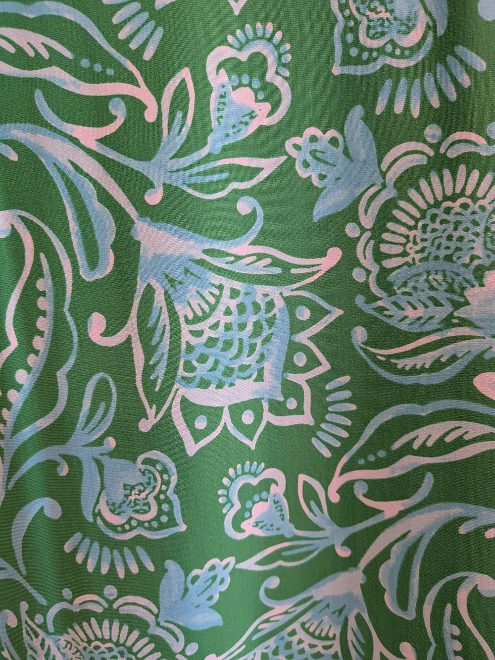 Talbots Green and White Floral Midi Dress - Picture 2 of 6